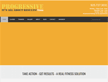 Tablet Screenshot of myprogressivefitness.com